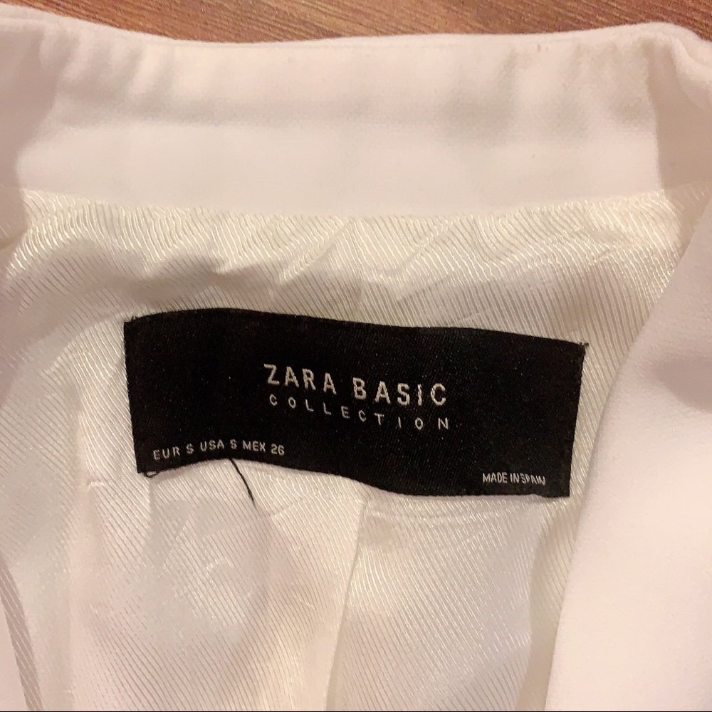 Zara Basic White Jacket/Cardigan - image 4